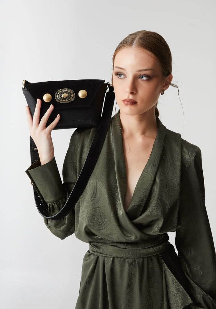 Τσάντα Ώμου Γυναικεία Δέρμα Sarliz-Snob Boutique
