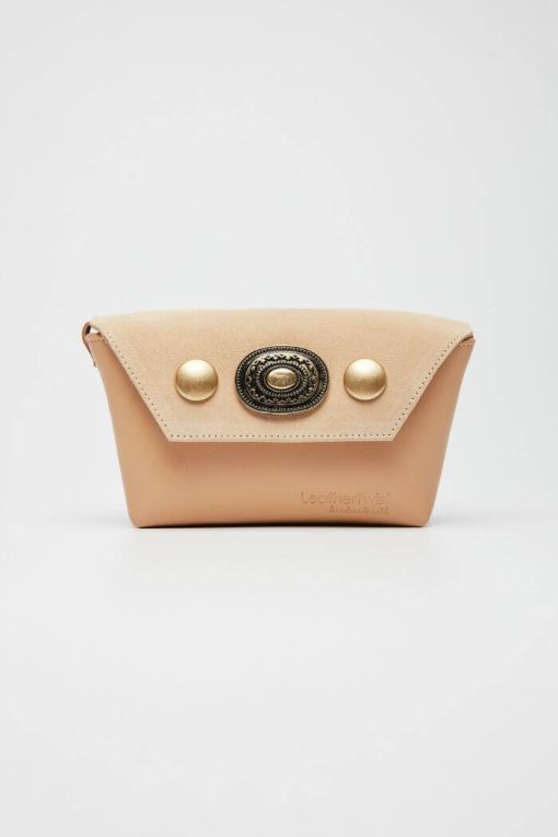 Τσάντα Ώμου Γυναικεία Δέρμα Sarliz Beige-Snob Boutique