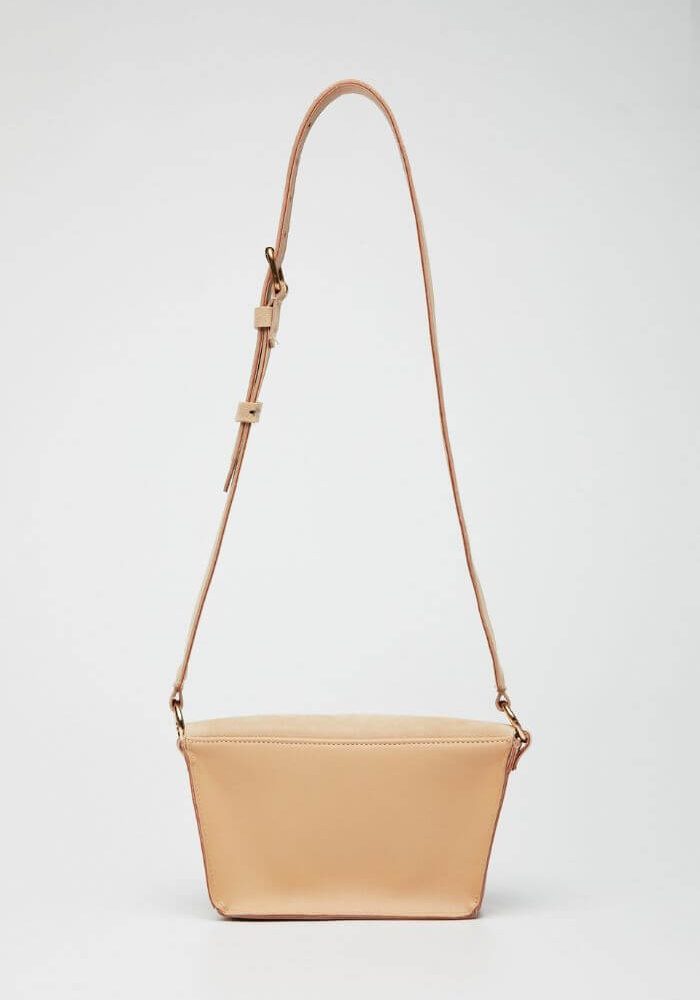Τσάντα Ώμου Γυναικεία Δέρμα Sarliz Beige-Snob Boutique