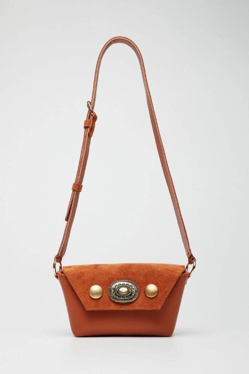 Τσάντα Ώμου Γυναικεία Δέρμα Sarliz Ταμπά-Snob Boutique