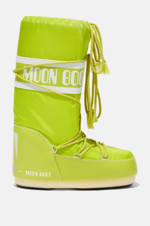 Μποτάκι Ψηλό Nylon Moon Boot Lime-Green-Snob Boutique
