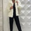 Γούνα Γυναικεία Faux Fur Άσπρη-Snob Boutique