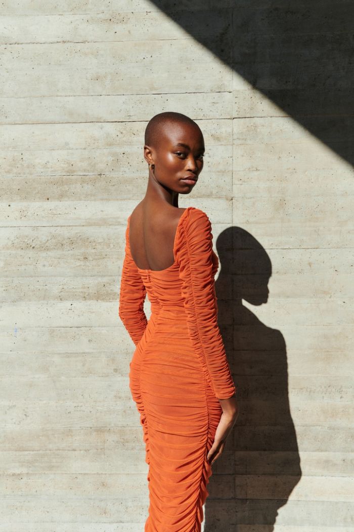 Φόρεμα Gilda Orange-Snob Boutique