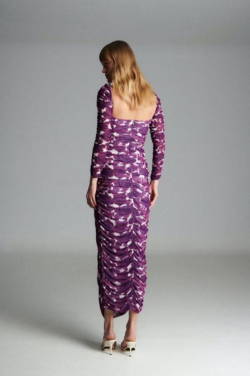 Φόρεμα Μίντι Gilda Purple Roses-Snob Boutique
